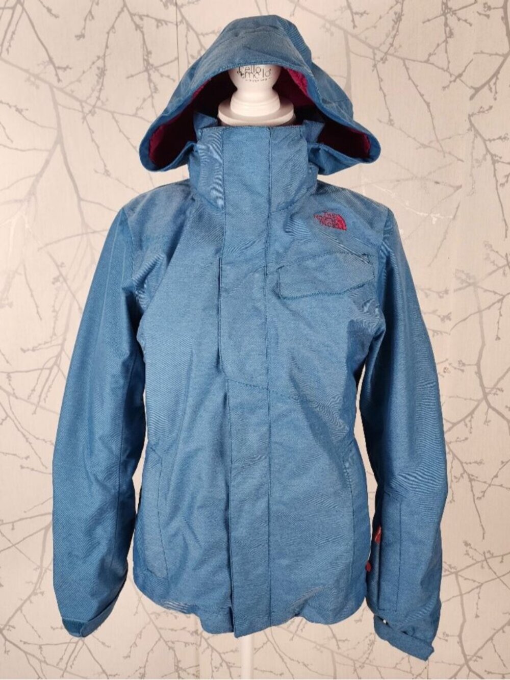The North Face Blue Fleece Lined Full Zip Helata Ski Jacket
